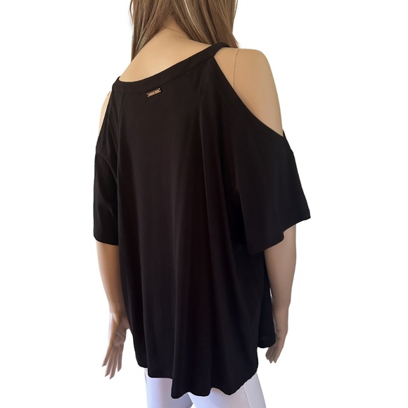 Michael Kors Cold Shoulder Top Blouse Tank Tunic Cut Out - Picture 4 of 11